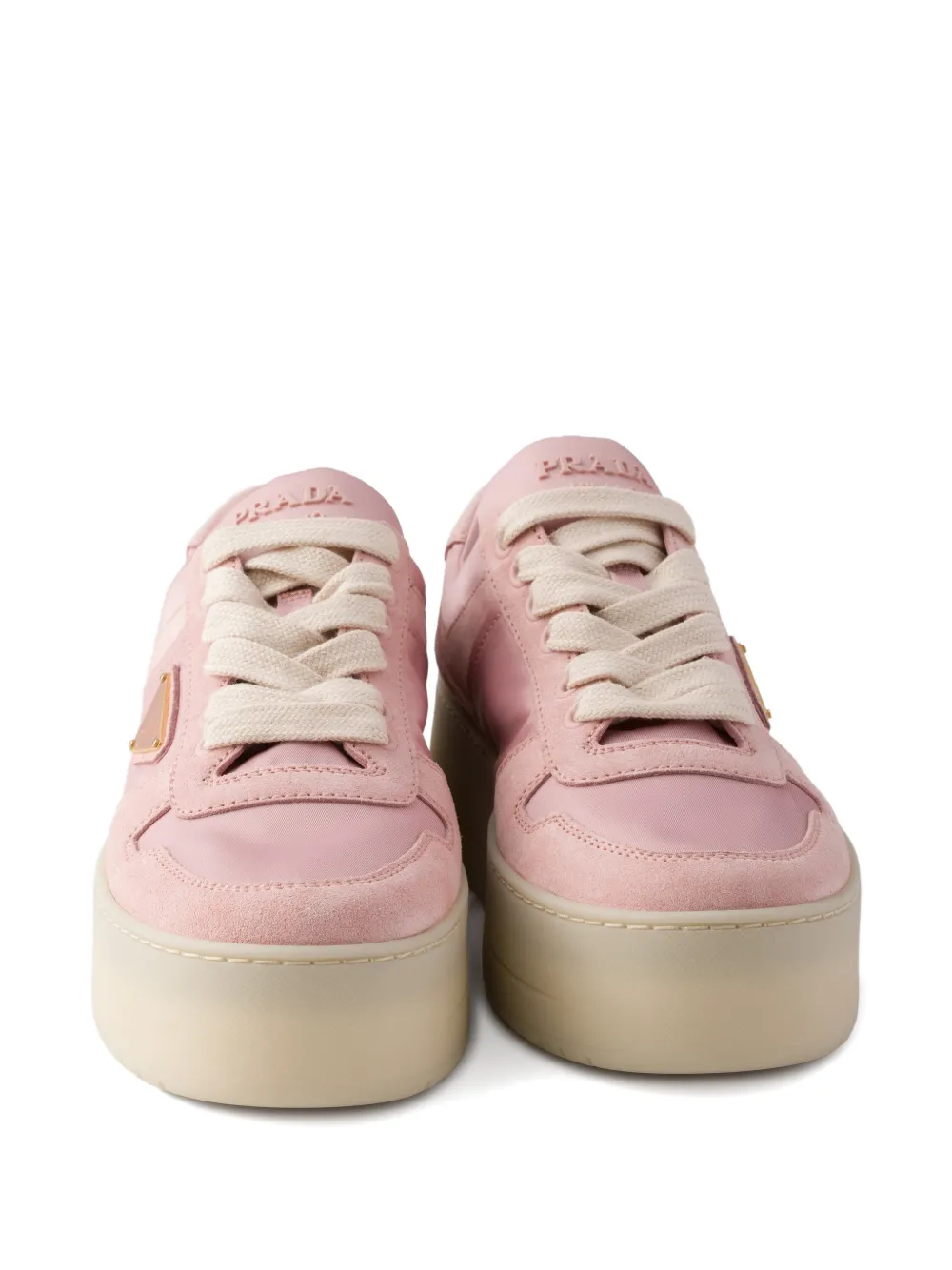 Prada Downtown platform sneakers Roze