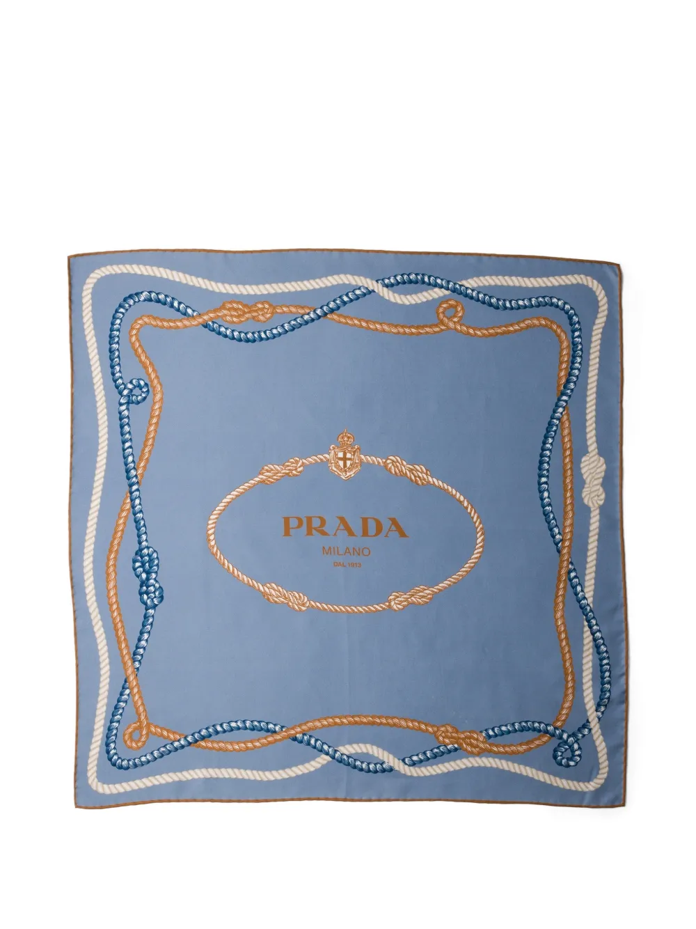 Prada Foulard in seta - Blu