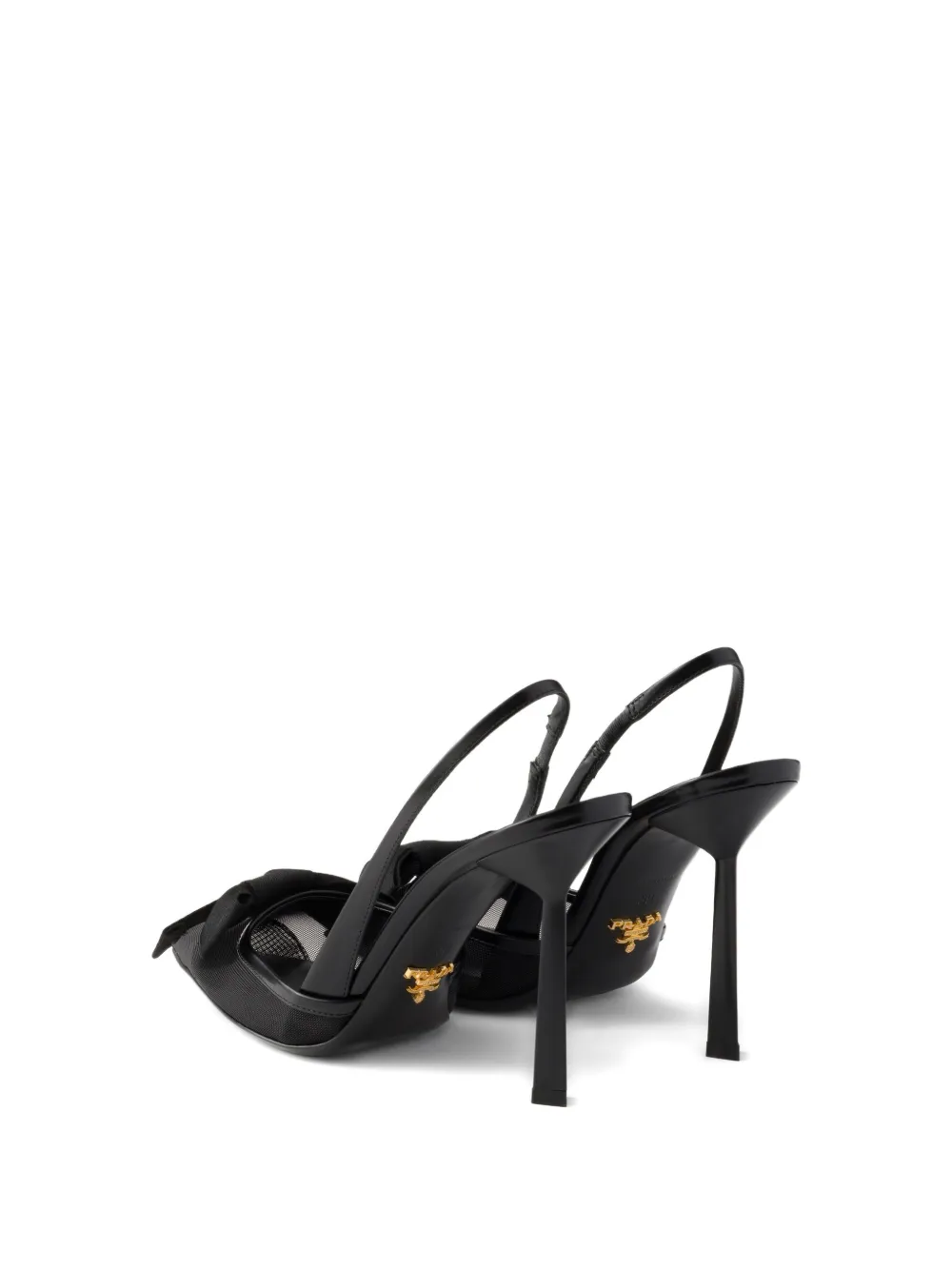 Prada mesh heeled pumps Zwart