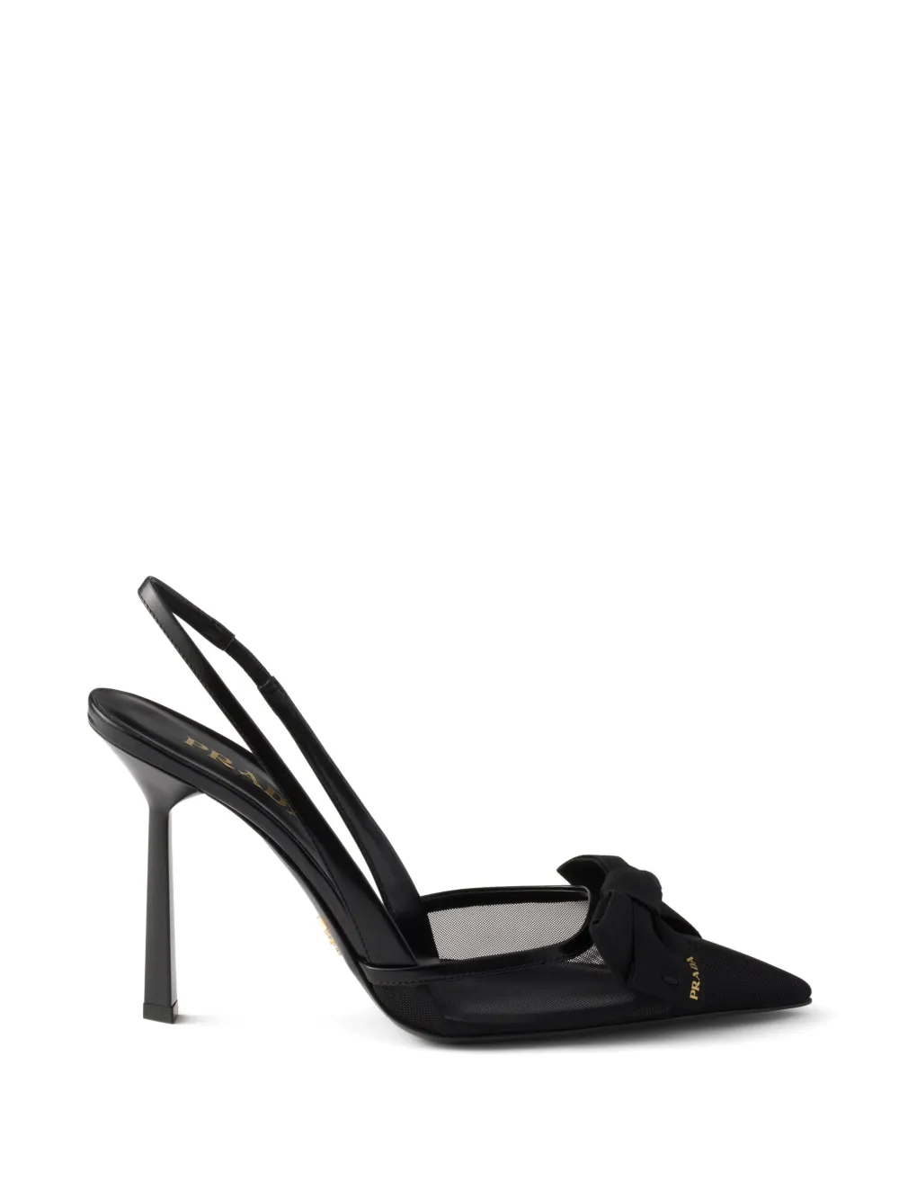 Prada mesh heeled pumps Zwart