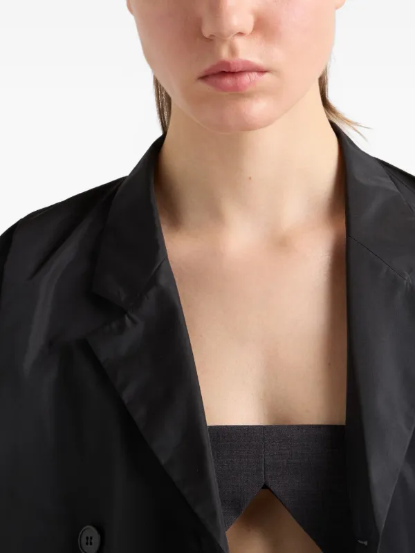 ジャケット・アウター prada double breast tailored jacket 50 Prada double-breasted Blazer | Black | FARFETCH