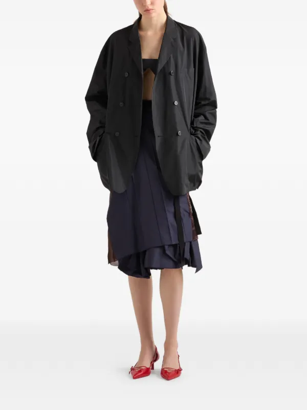 Prada double-breasted Blazer | Black | FARFETCH
