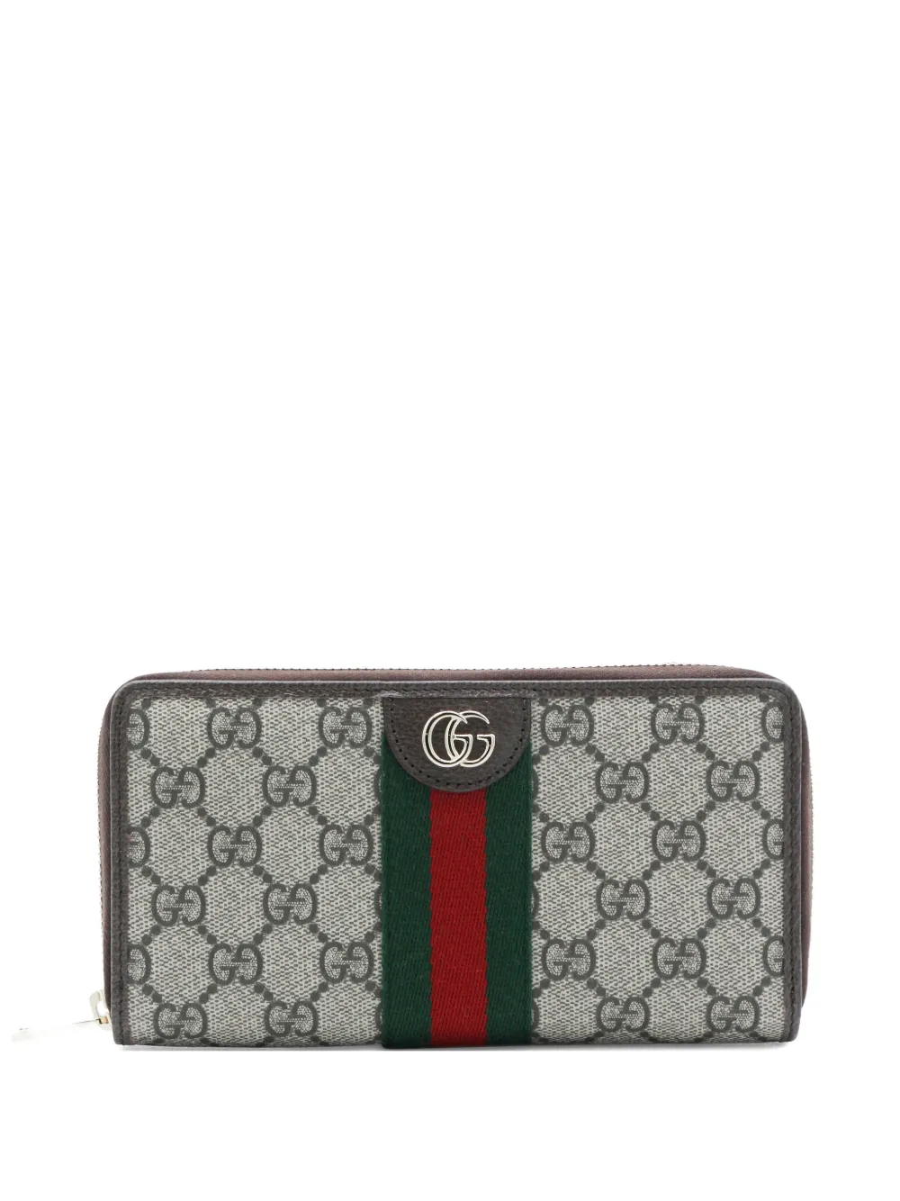Gucci Ophidia Portemonnaie mit Webstreifen - Nude