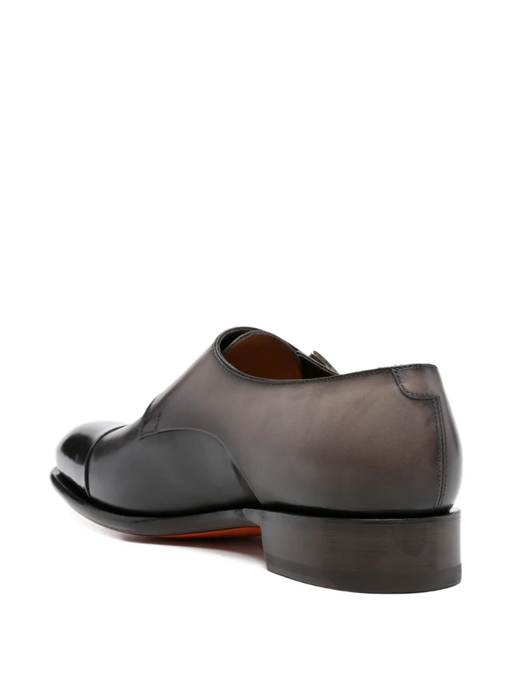 Santoni Leren gespschoenen Grijs