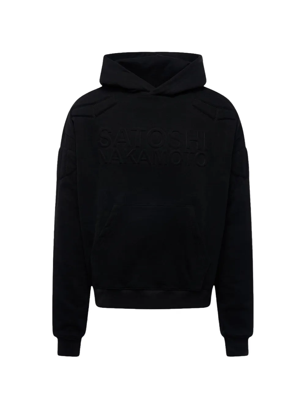 SATOSHI NAKAMOTO logo hoodie - Nero