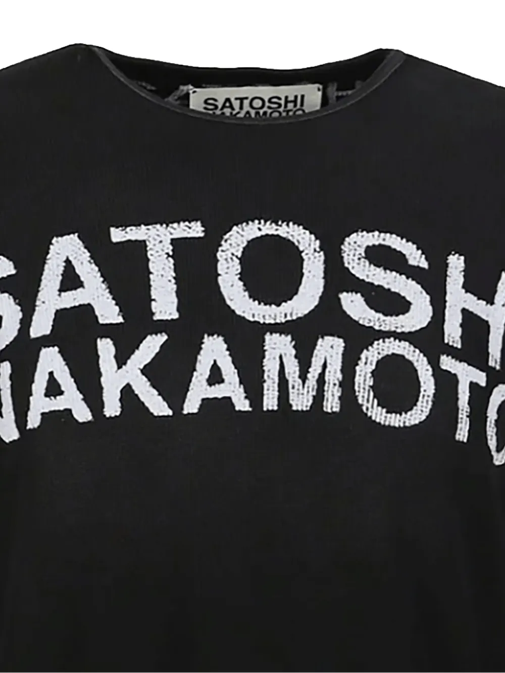  Satoshi Nakamoto Logo Long-sleeve T-shirt - Black 