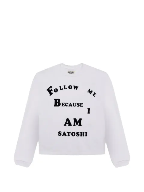 SATOSHI NAKAMOTO Follow Me long sleeve T-shirt