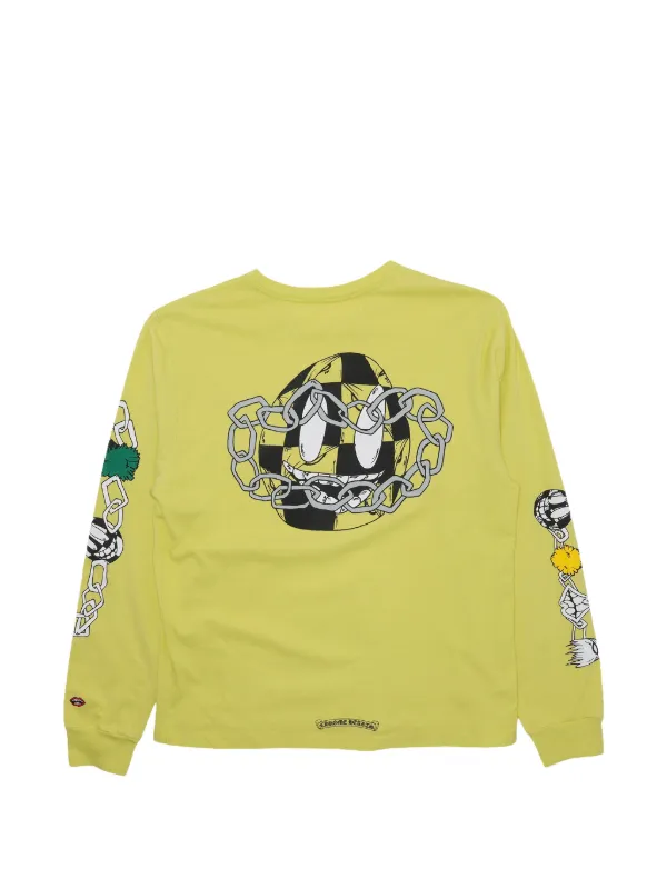 CHROME HEARTS 長袖Tシャツ イエロープリント Chrome Hearts Matty Boy Long Sleeve Pocket T-shirt | Green | FARFETCH