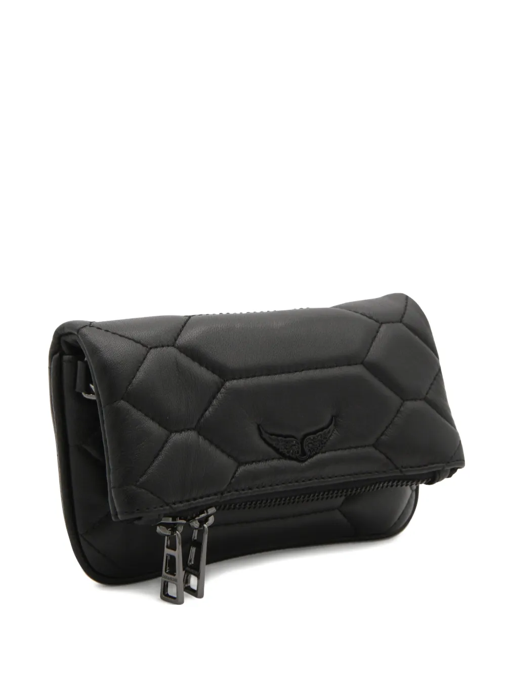 Zadig&Voltaire quilted strap-chain shoulder bag - Nero