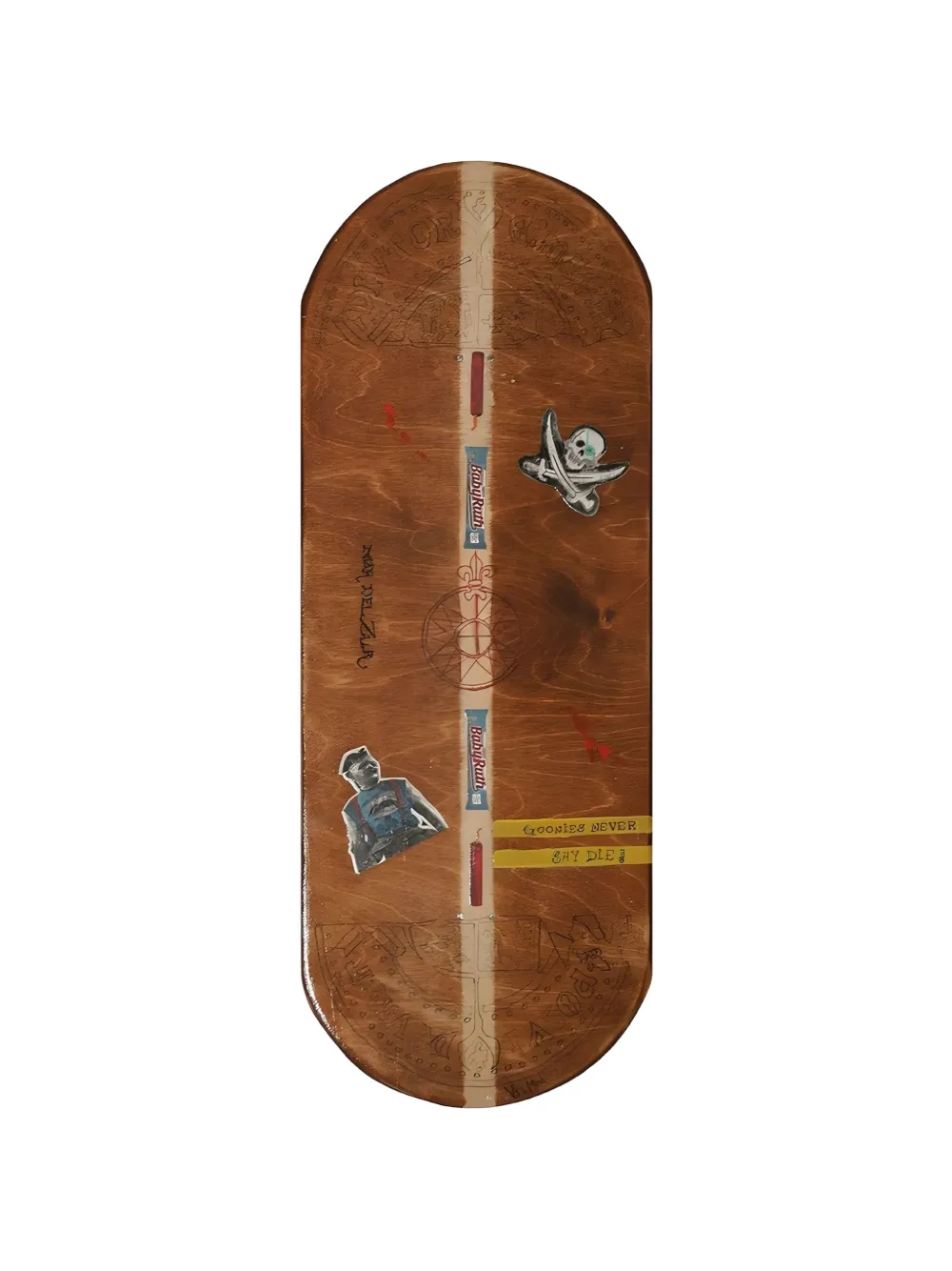 Vj’s Mind The Goonies skateboard deck - Marrone
