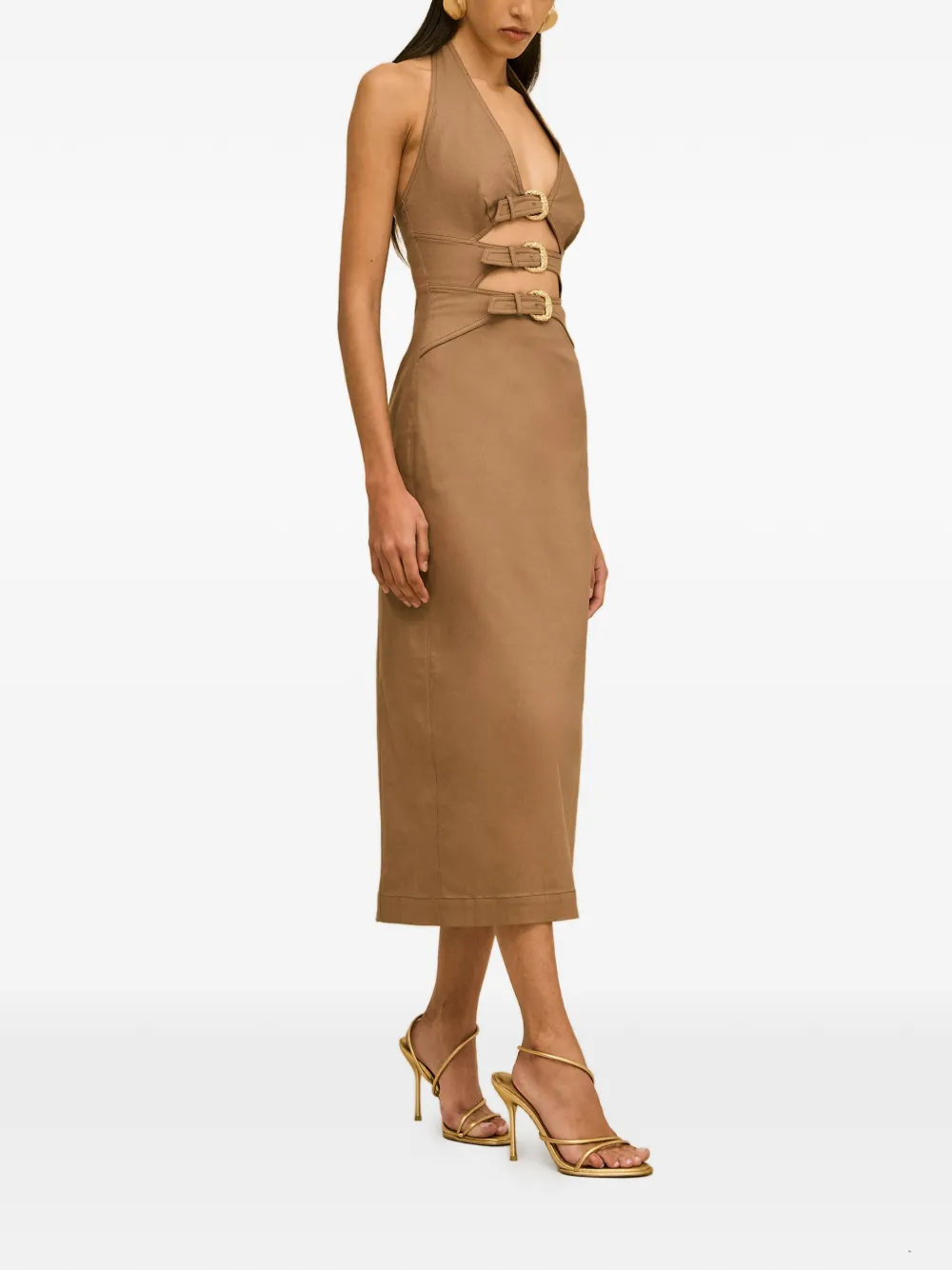 Cult Gaia Estelle jurk Bruin