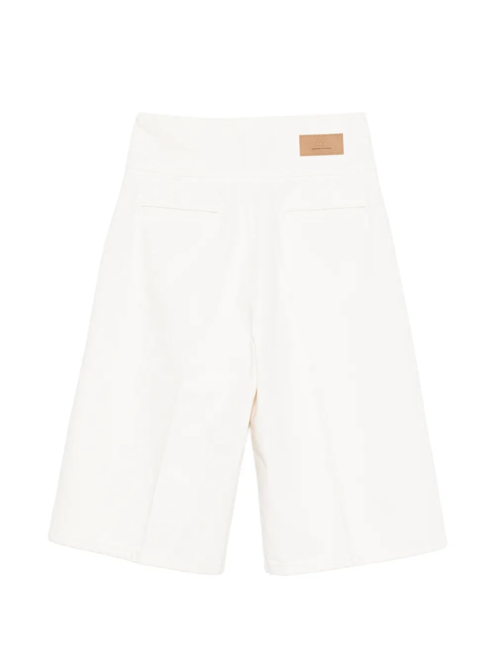 AMI Paris High waist shorts Beige