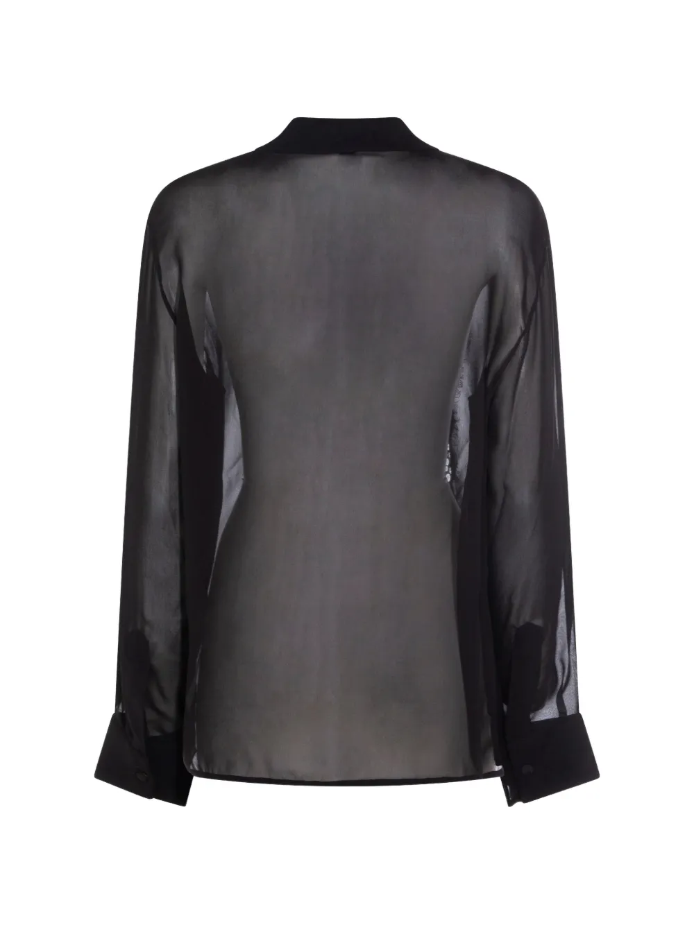 lace-panel blouse