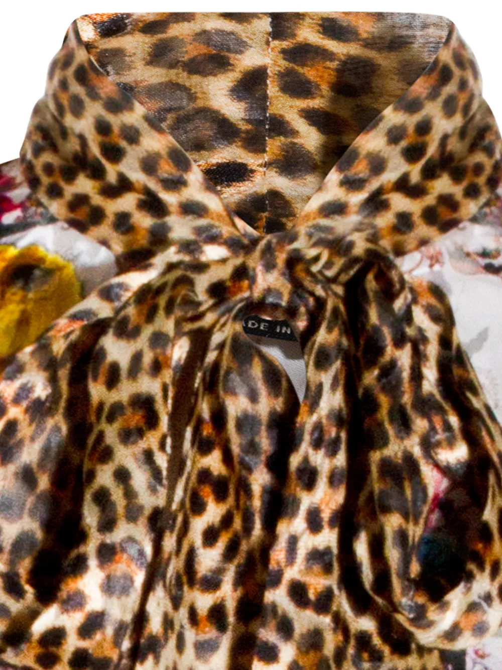  Roberto Cavalli Pussy-bow Floral-print Blouse - Neutrals 