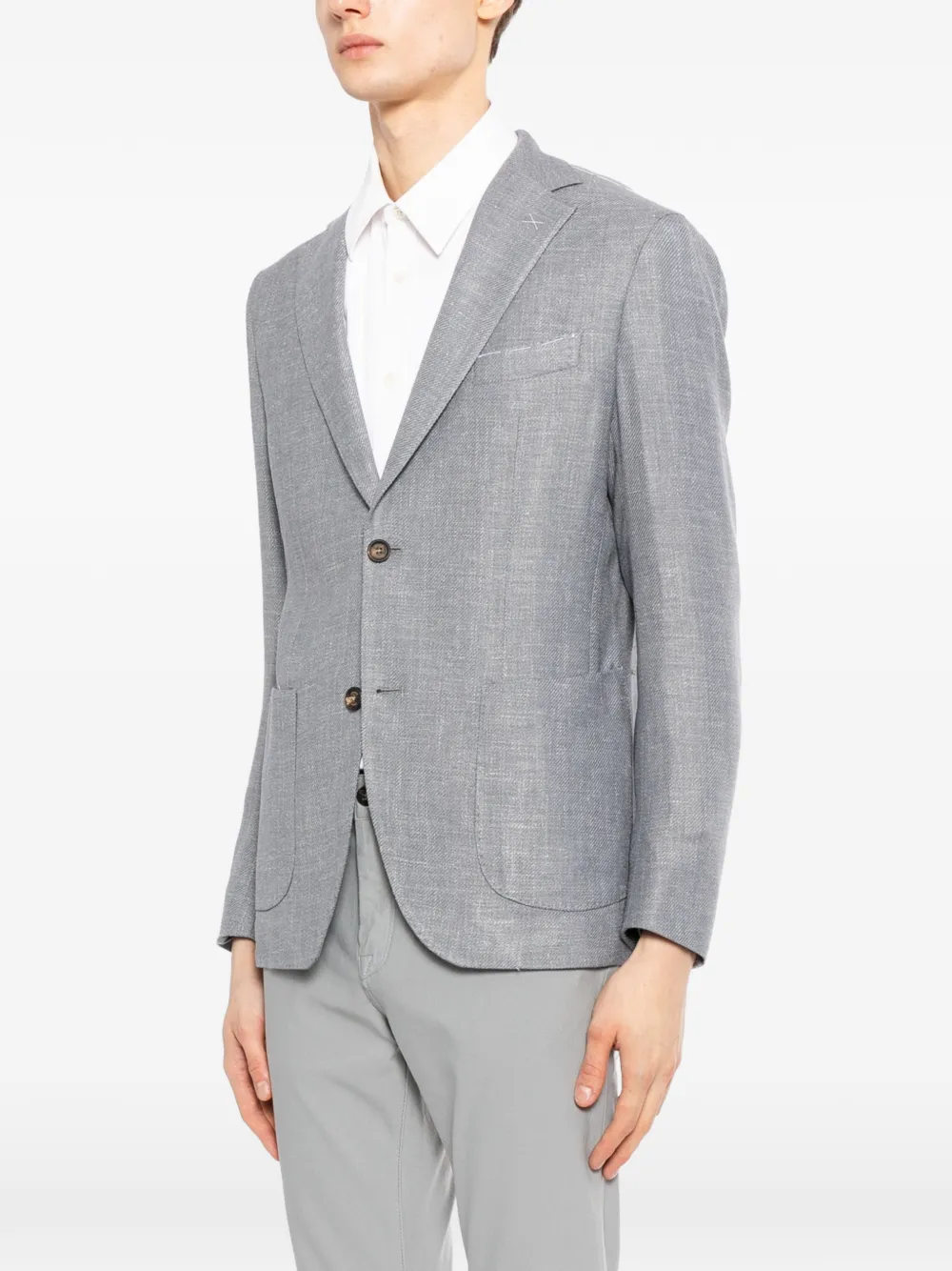  Eleventy Patch-pocket Jacket - Grey 