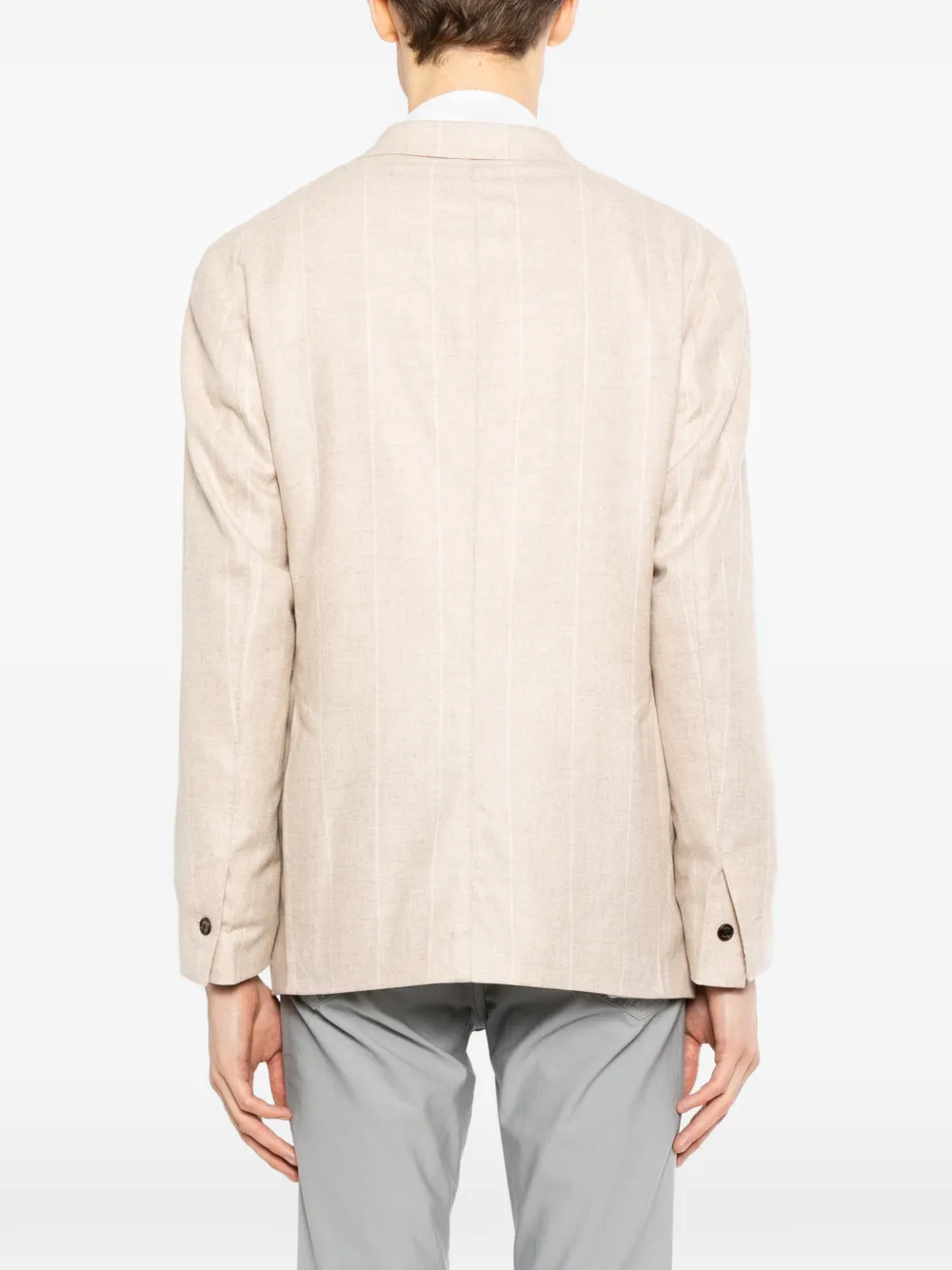 Eleventy Blazer met krijtstreep Beige