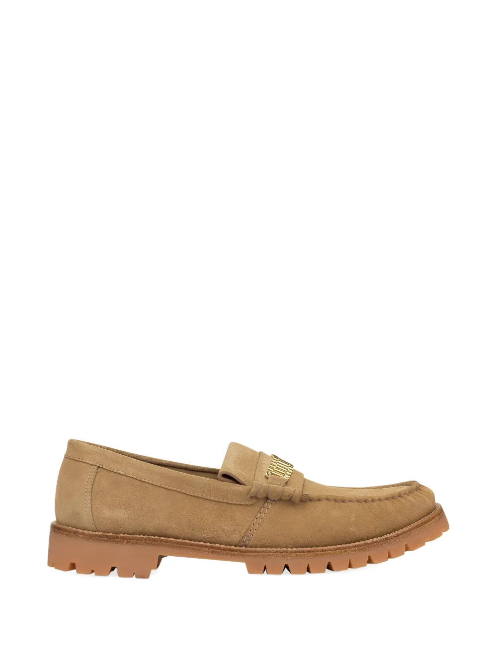 RHUDE leather loafers Beige