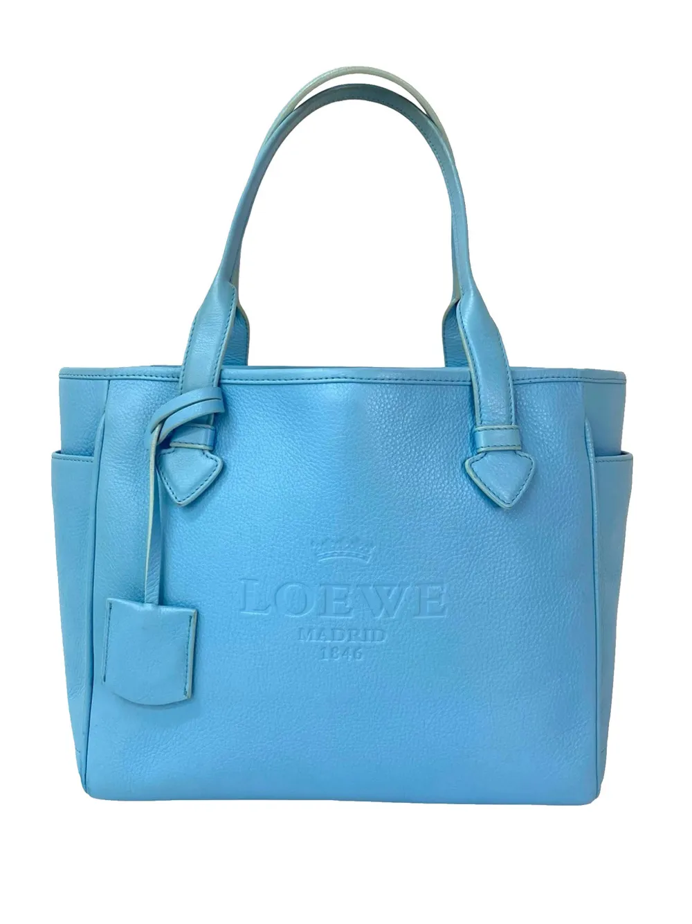 Loewe Pre-Owned 2010-2026 Leather Heritage tote bag - Blu