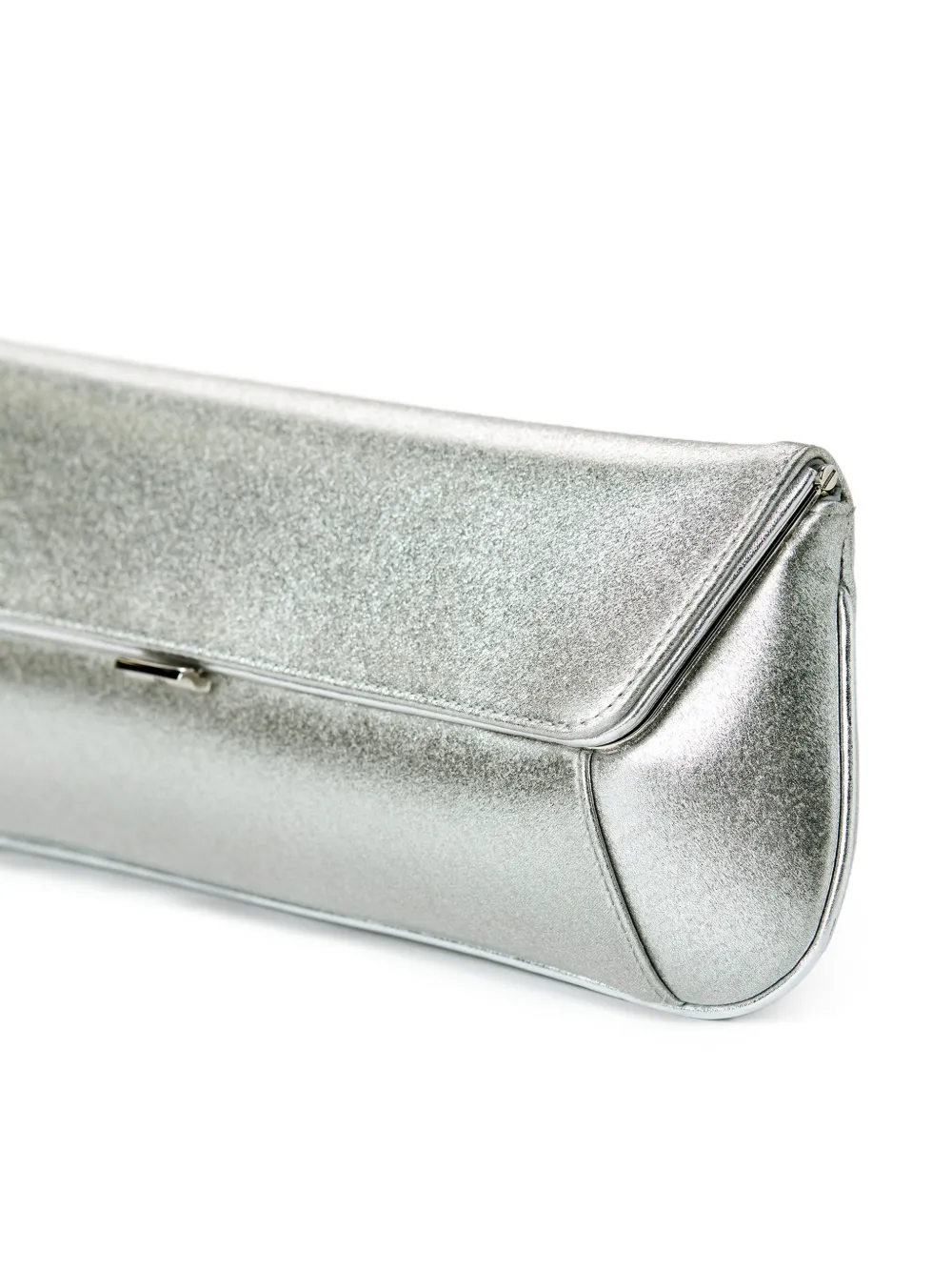  Amina Muaddi Ami Clutch Bag - Silver 