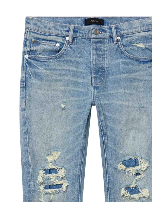 Purple Brand Distressed Repairs Jeans | Blue | FARFETCH ID