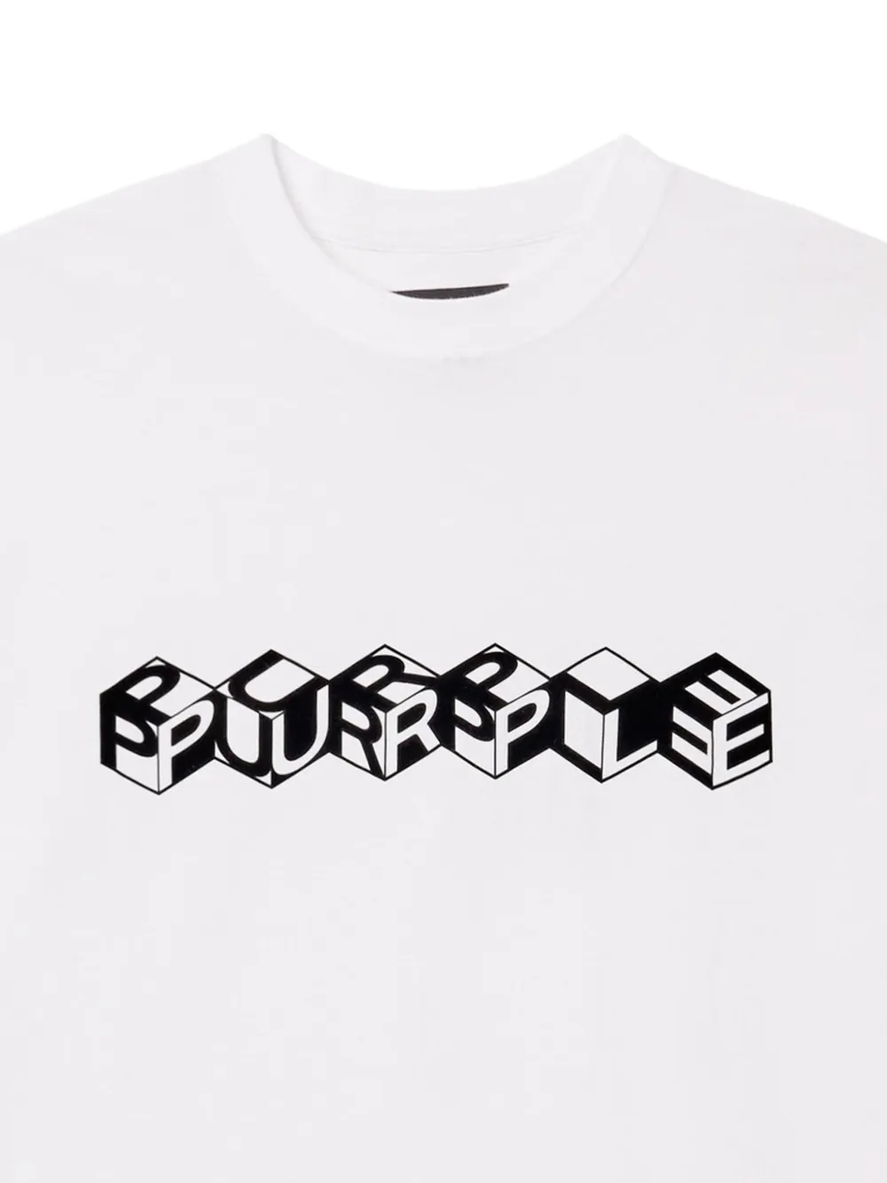 Purple Brand T-shirt met logoprint Wit
