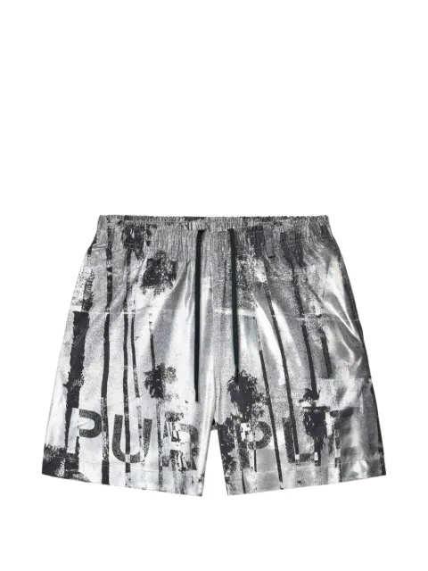 Purple Brand short de bain à imprimé graphique