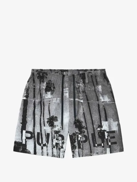 Purple Brand printed swim shorts