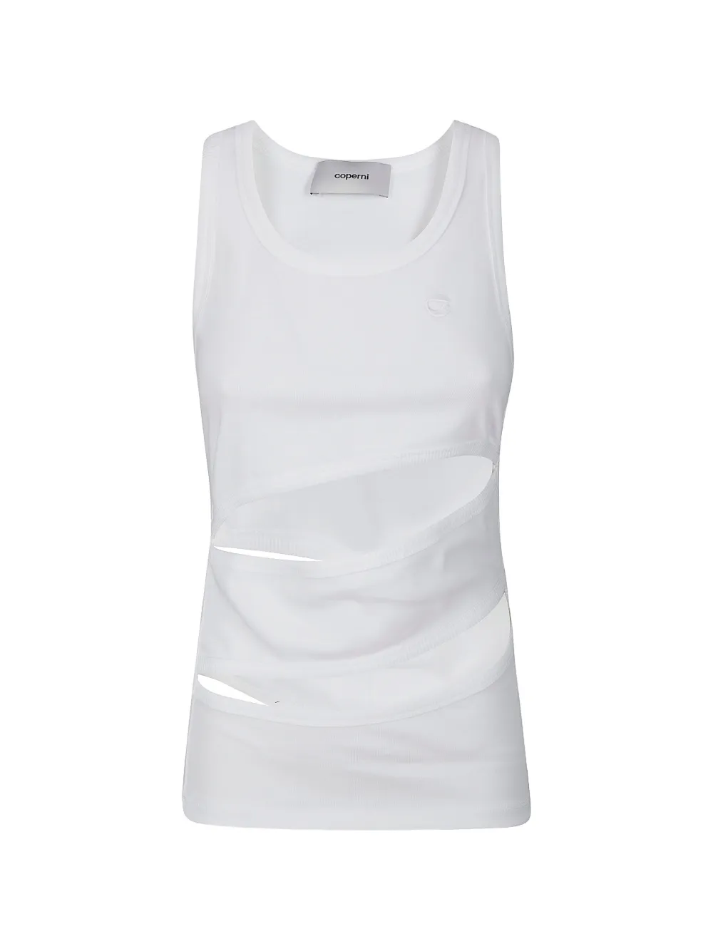Coperni cut-out spiral top - Bianco
