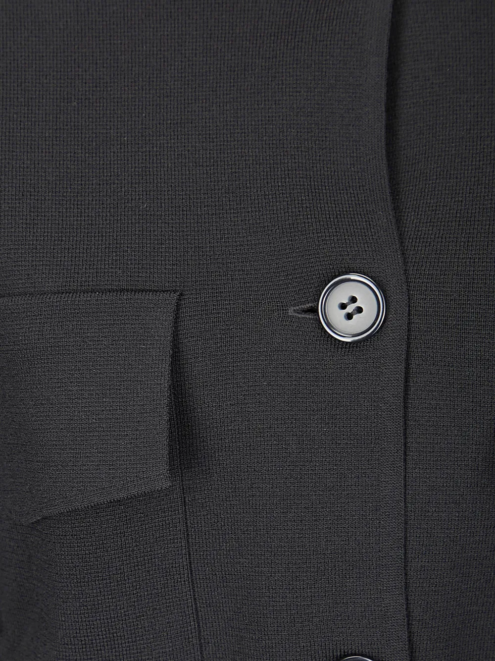  P.a.r.o.s.h. Roma Flap-pocket Jacket - Black 