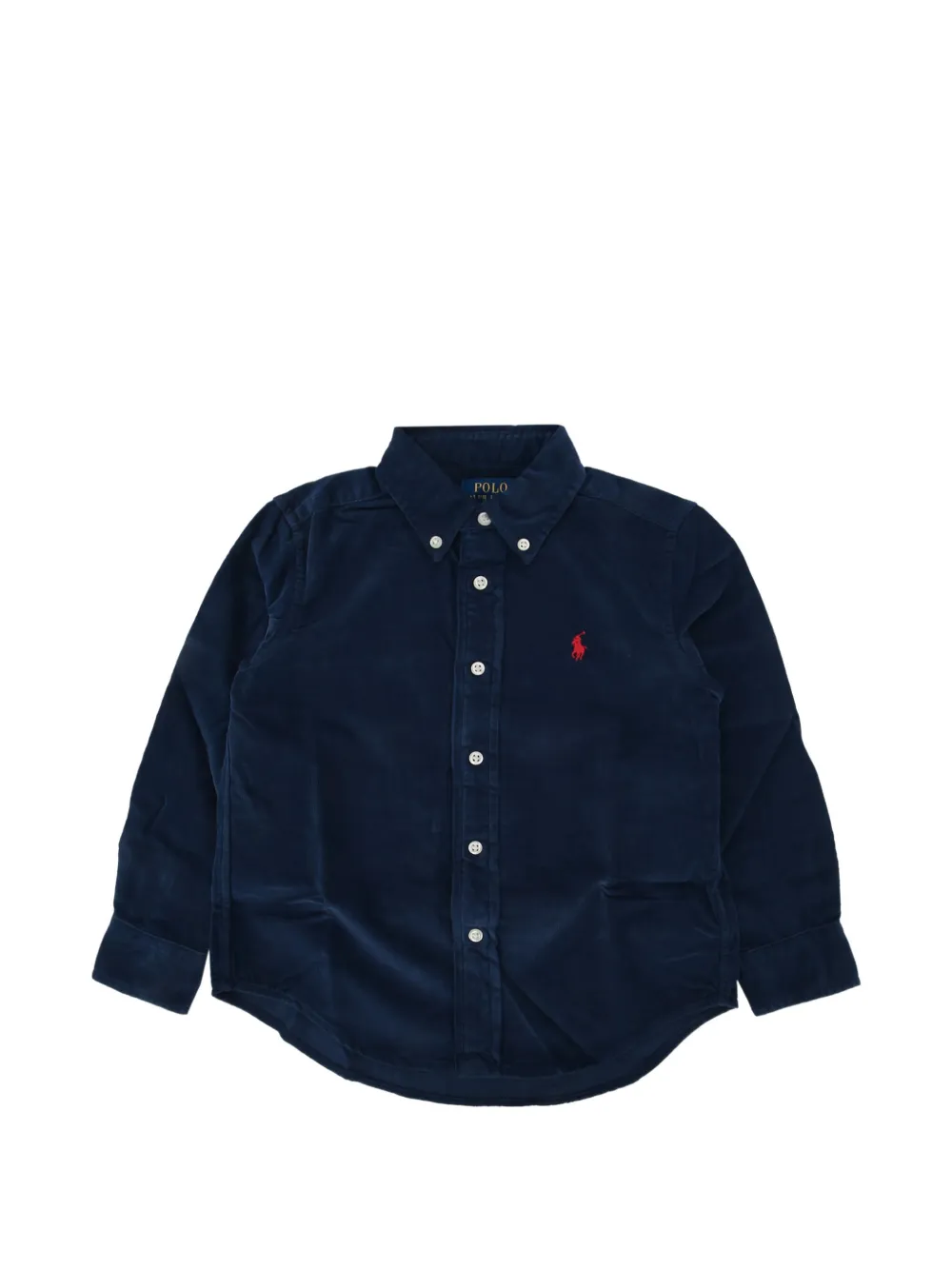 POLO RALPH LAUREN KIDS buttoned corduroy shirt - Blu