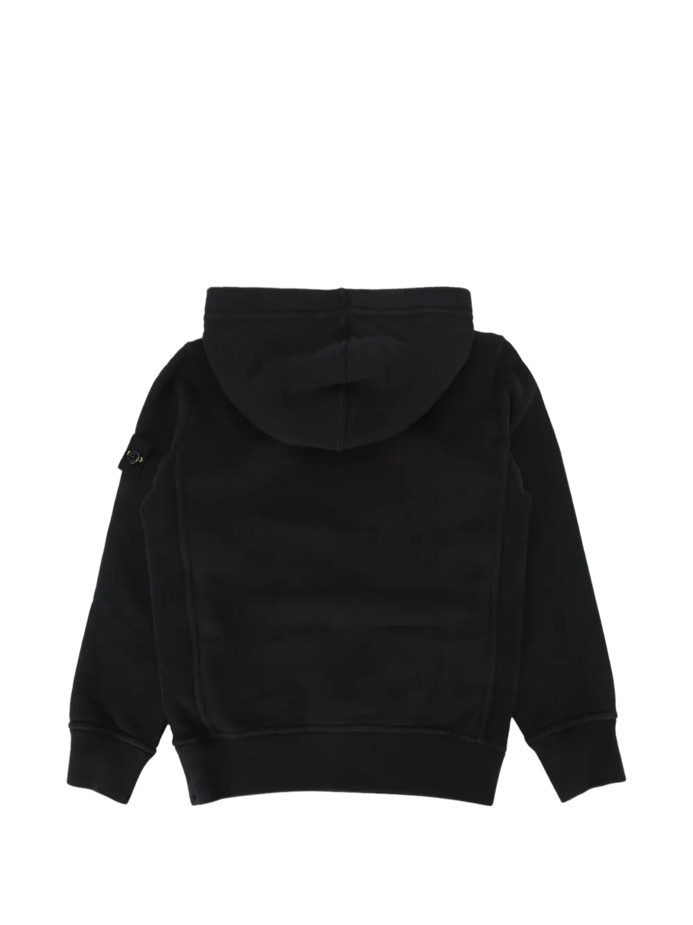 Stone Island Junior Hoodie met Compass-logopatch Zwart