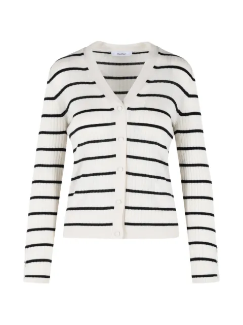 Max Mara — striped V-neck cardigan
