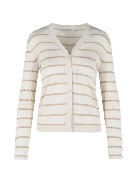 Max Mara — Pedale striped V-neck cardigan