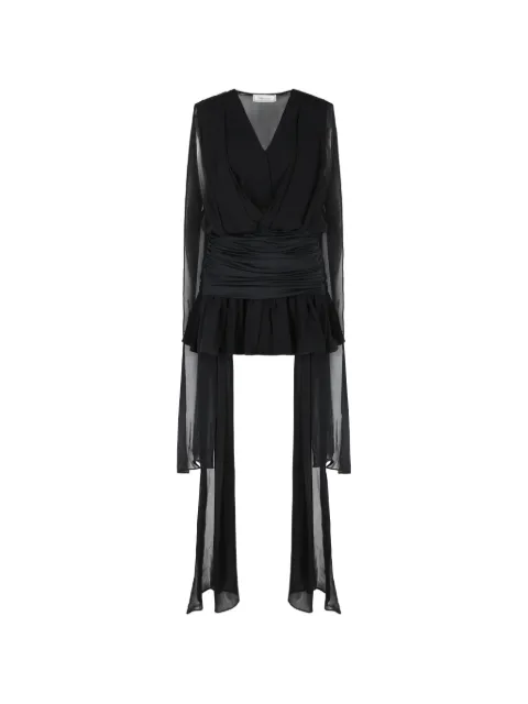 Blumarine 垂坠V领迷你连衣裙