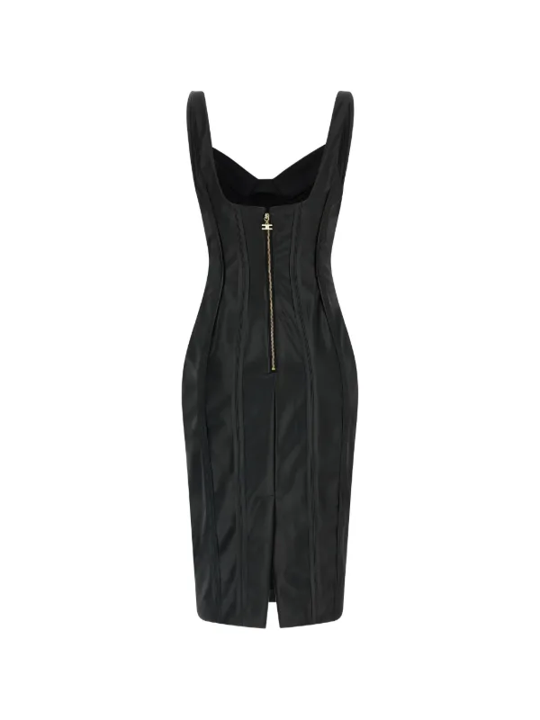 Elisabetta Franchi ノースリーブ　ワンピースドレス Elisabetta Franchi ノースリーブ ドレス | ブラック | FARFETCH JP