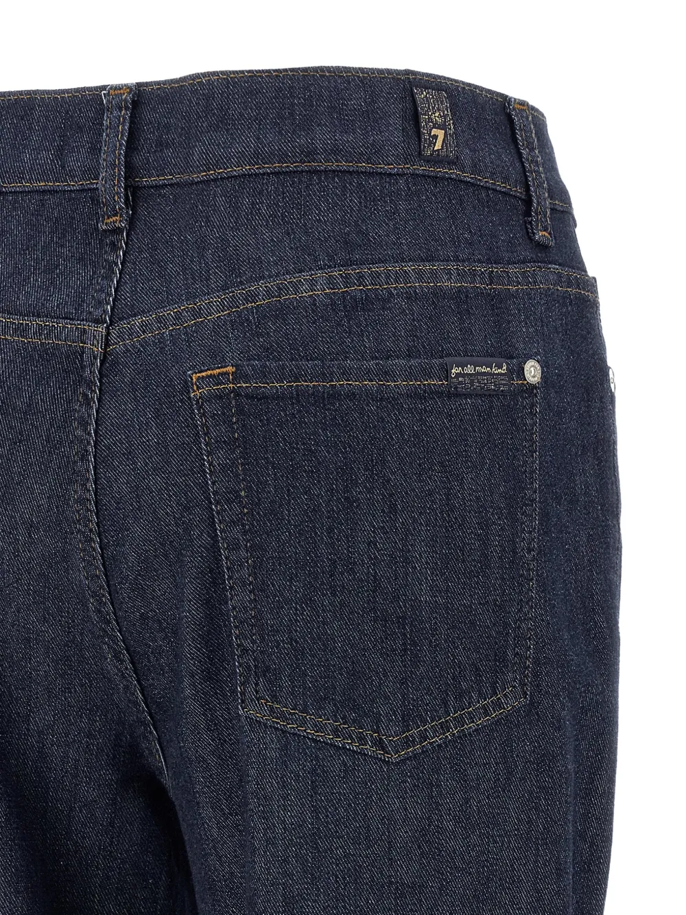 7 For All Mankind Jeans met riemlussen en zak Blauw