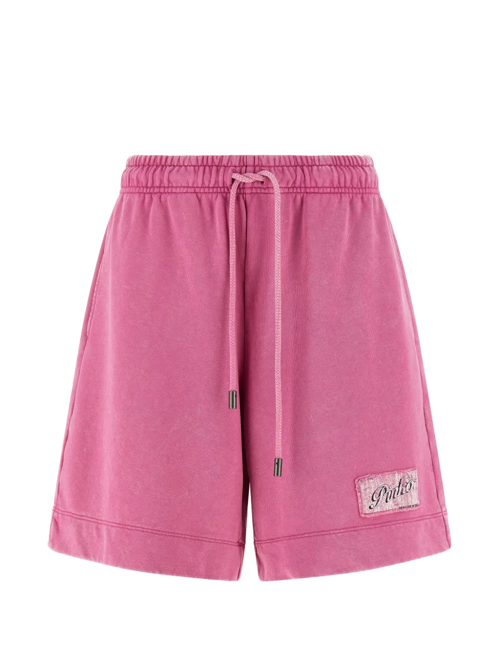 PINKO logo track shorts - Rosa