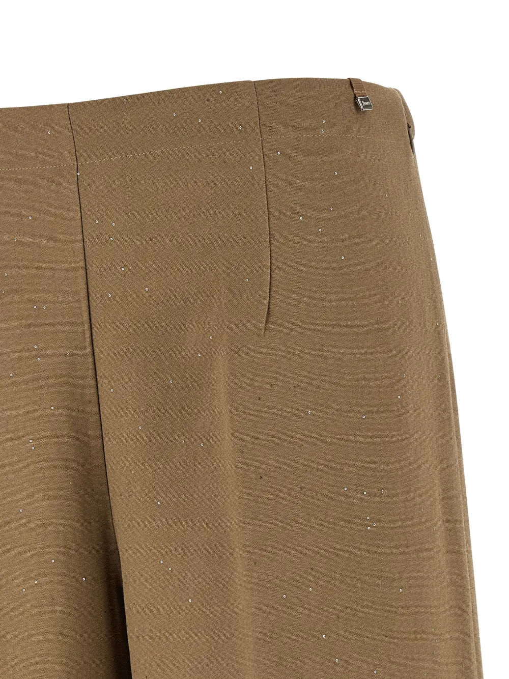  Herno Sequin Straight Trousers - Brown 