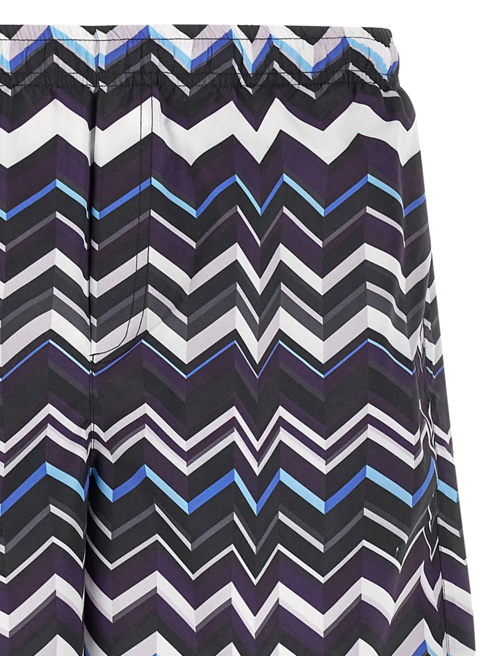  Missoni Zigzag-pattern Swim Shorts - Black 