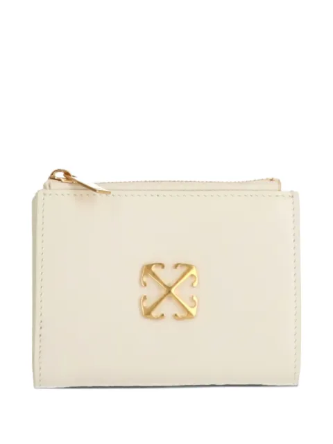Off-White Jitney logo-plaque zipped wallet