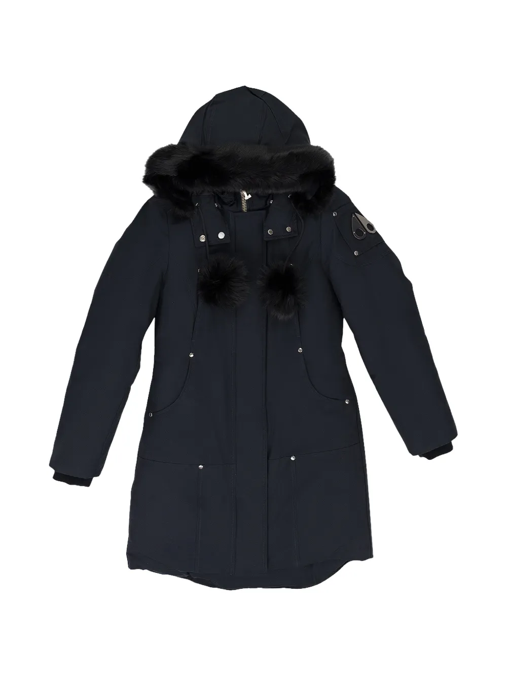 Moose Knuckles hooded parka coat - Blu