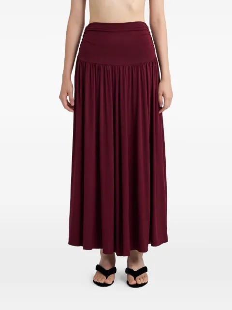 Determ; flared midi skirt