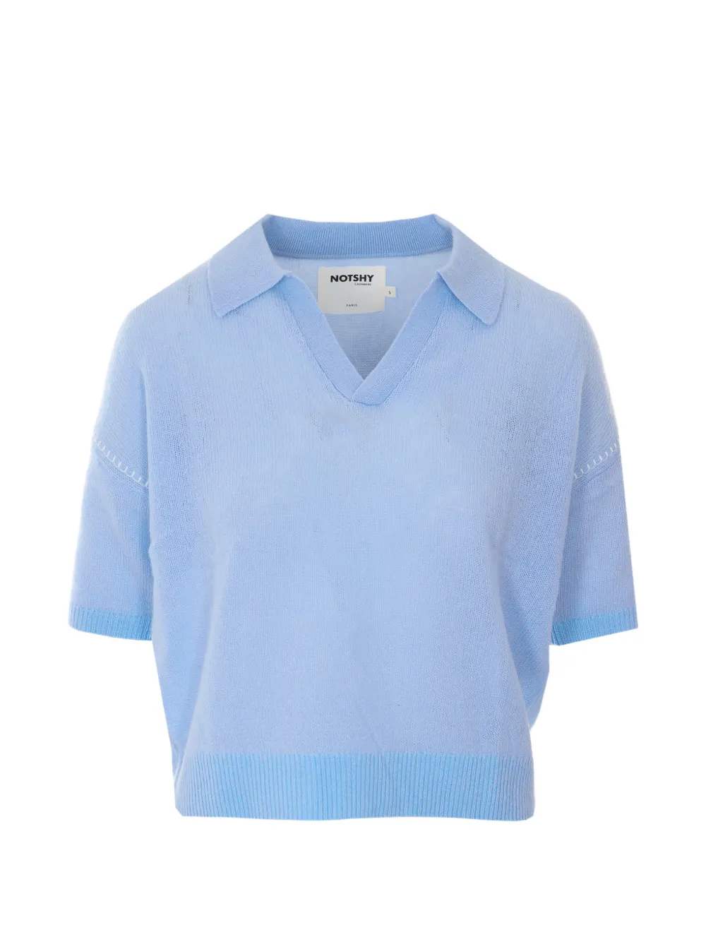 Not Shy Polo Shirt In Blue