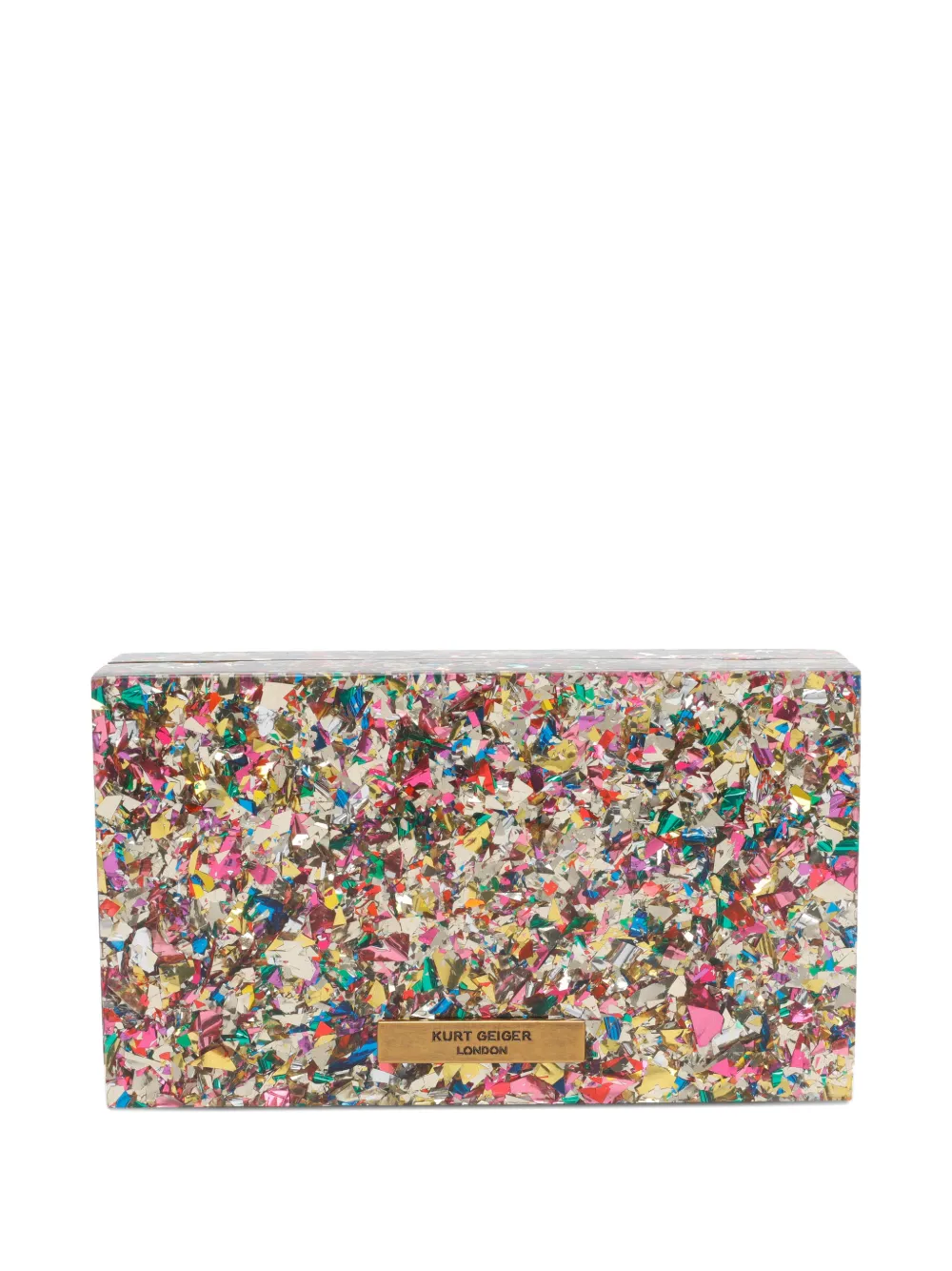 Crystals Box Clutch Bag