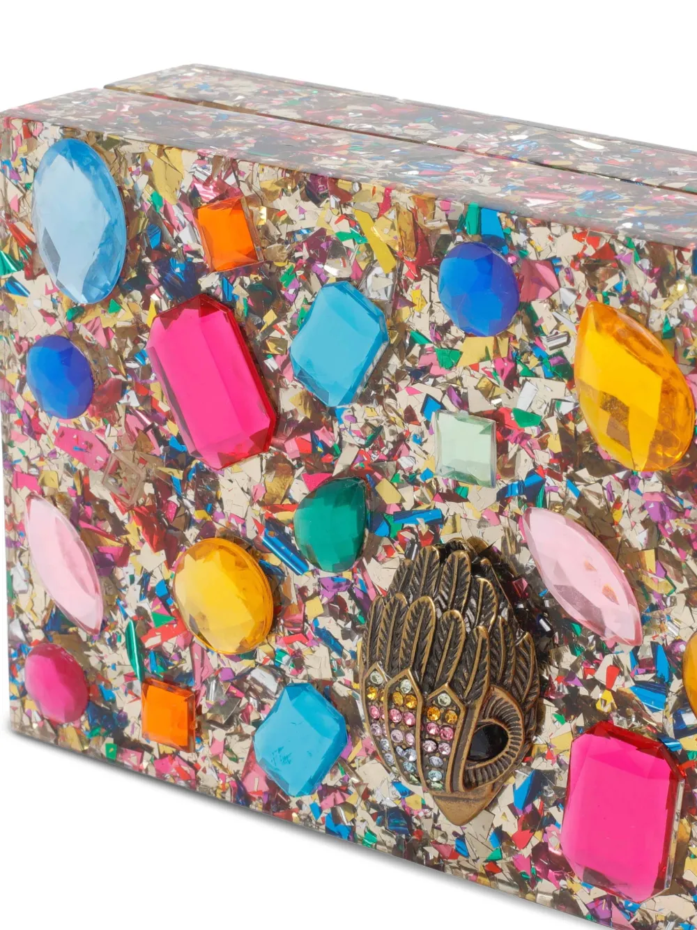 Crystals Box Clutch Bag