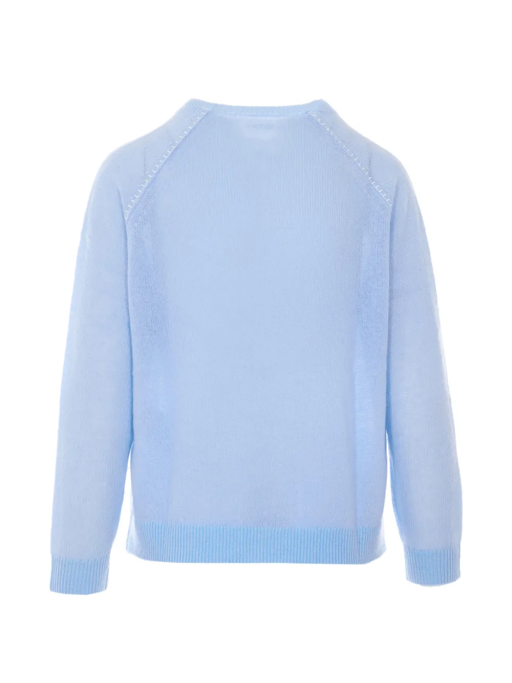  Not Shy Whipstitch-trim Jumper - Blue 