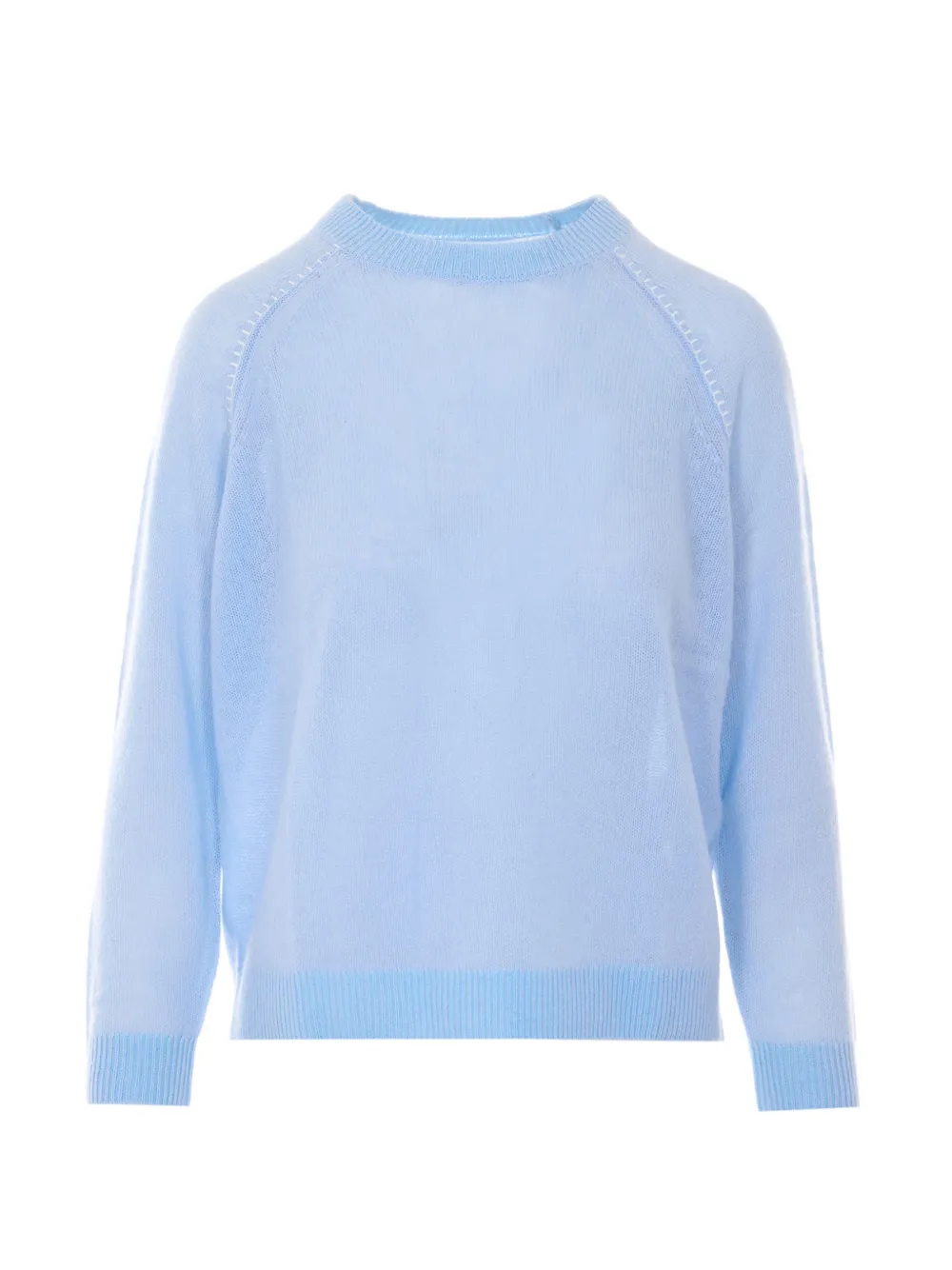 Not Shy whipstitch-trim jumper - Blu