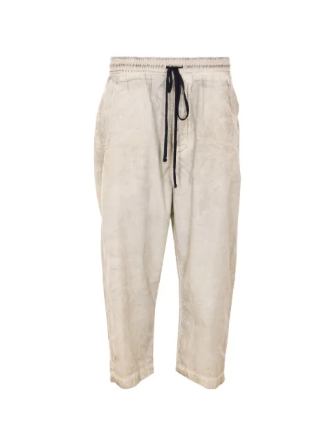 Thom Krom elasticated vegetal stone trousers