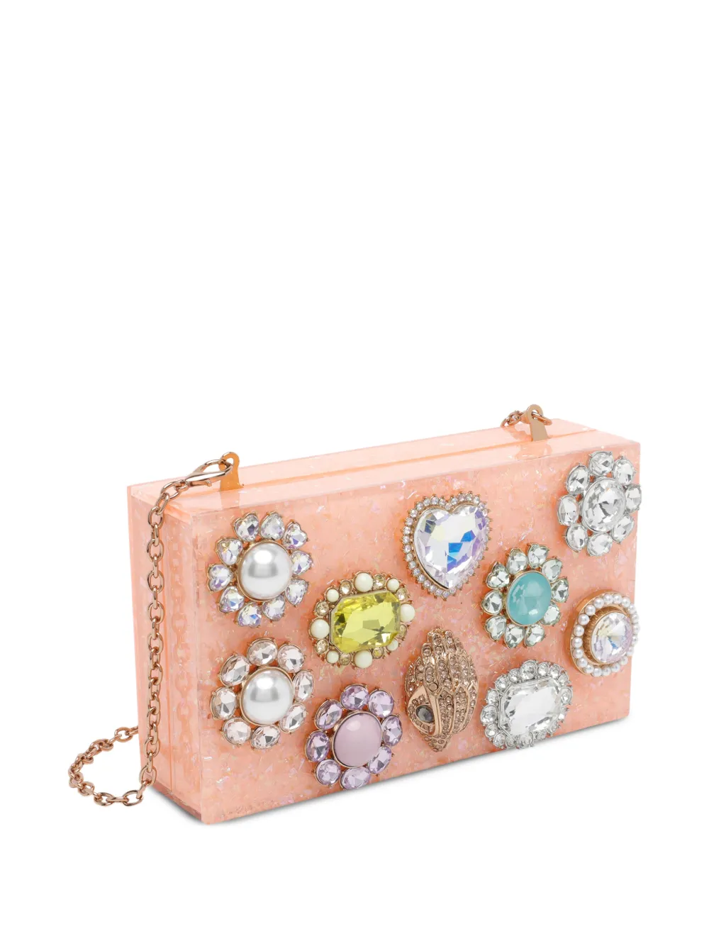 Kurt Geiger London Clutch met kristallen Roze