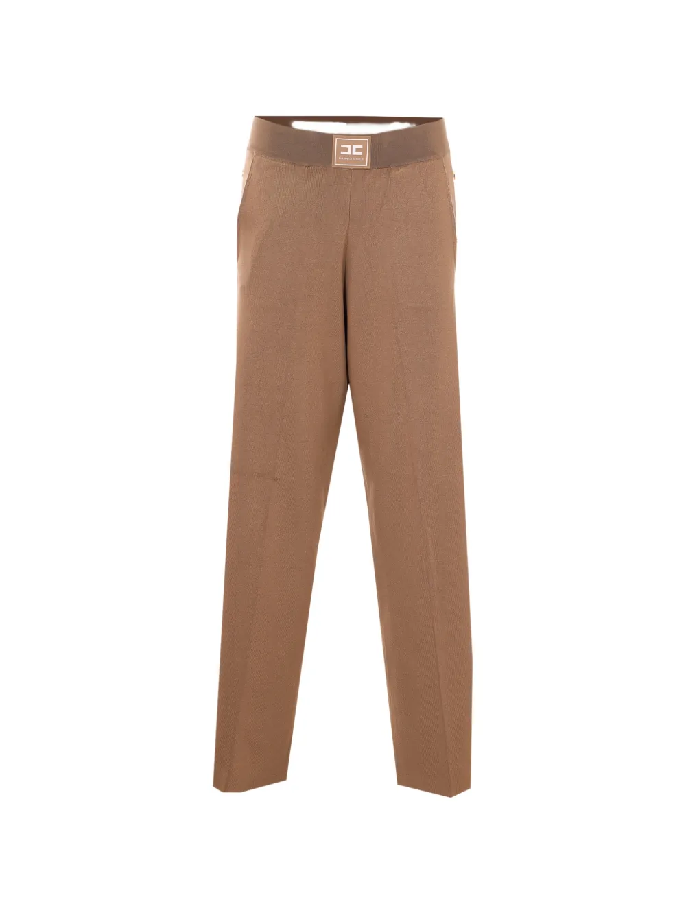 Elisabetta Franchi patch button trousers - Marrone